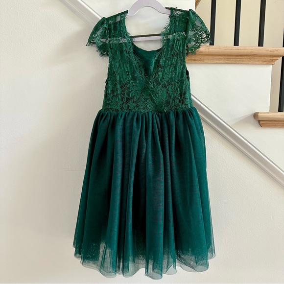 A-line Lace Back Tutu Tulle Dress - Picture 2 of 4